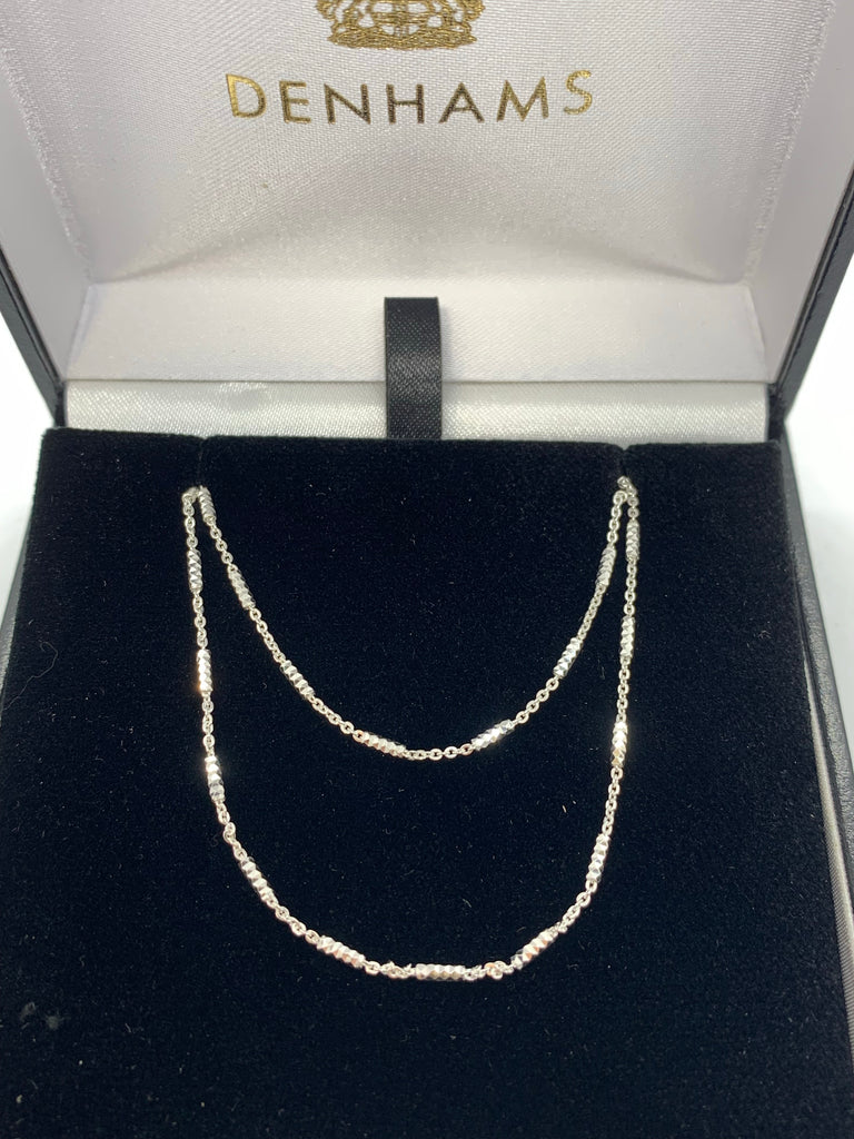 Real effects silver two row chain